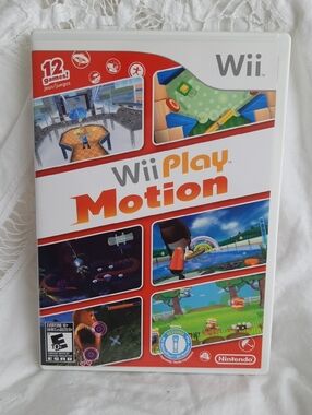 Nintendo Wii Play Motion - White and Orange Game Case